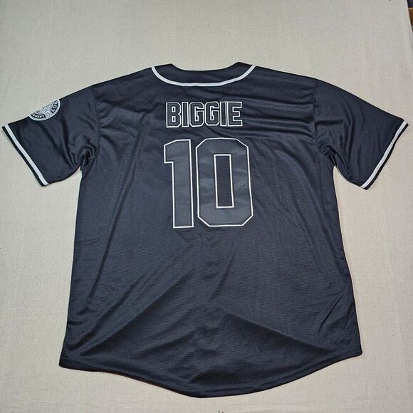 Unbranded Bad Boy Entertainment 20 Years Biggie Baseball Jersey Black Size 3XL - Picture 2 of 9